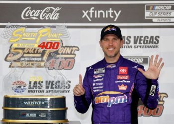 Emotional Hamlin shares painful memories after milestone NASCAR win