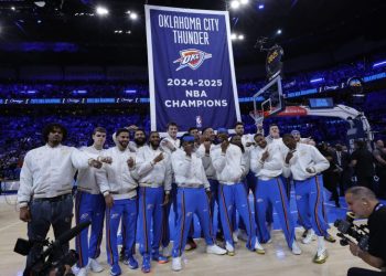 Thunder receive rings, raise championship banner: Check it out