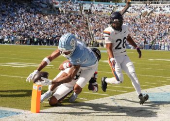 North Carolina falls inches short of overtime upset of Virginia