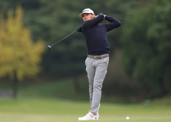 Watch: American golfer secures DP World card with spectacular shot on 18