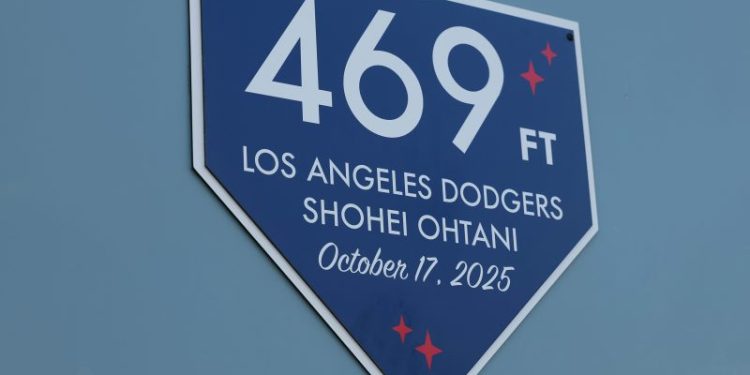 Dodger Stadium put up a plaque for a Shohei Ohtani home run. Here’s why.