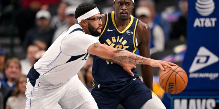 Anthony Davis exits Mavs game with ‘left lower leg soreness’