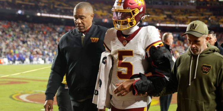 Jayden Daniels suffers arm injury in Commanders’ ‘SNF’ defeat