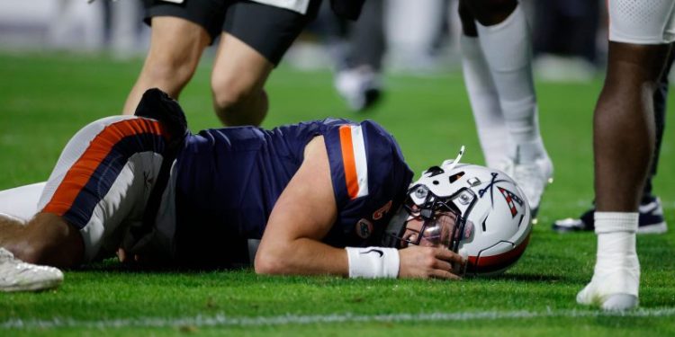 Chandler Morris injury update: Virginia QB exits game after big hit
