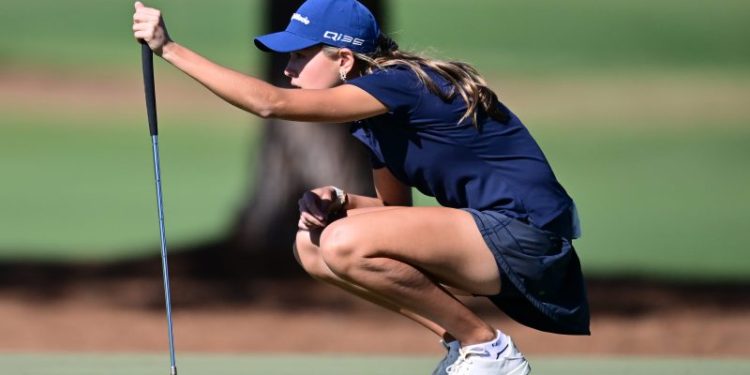 What did Kai Trump shoot in LPGA debut at The Annika?