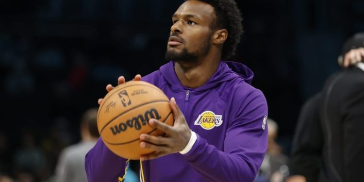 Bronny James will start as Lakers take on Bucks