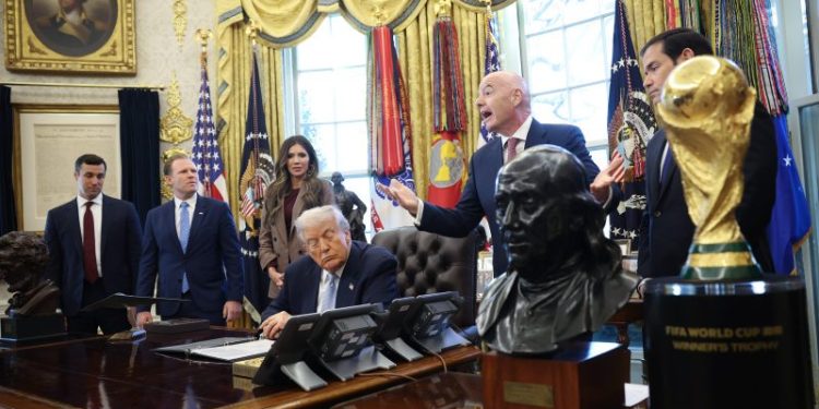Trump threatens to move 2026 World Cup games at ‘sign of any trouble’