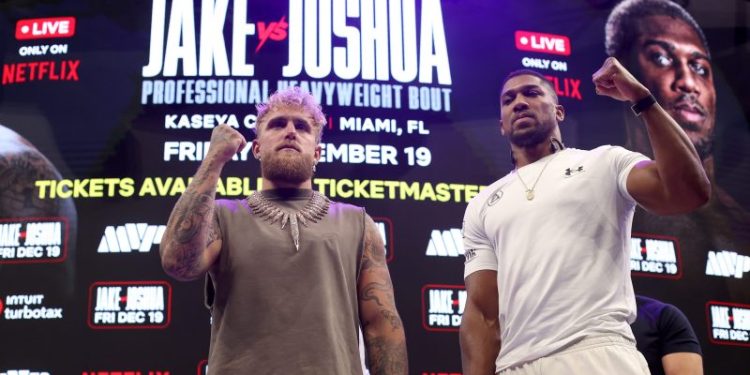 Joshua trains with Oleksandr Usyk’s camp ahead of Jake Paul fight