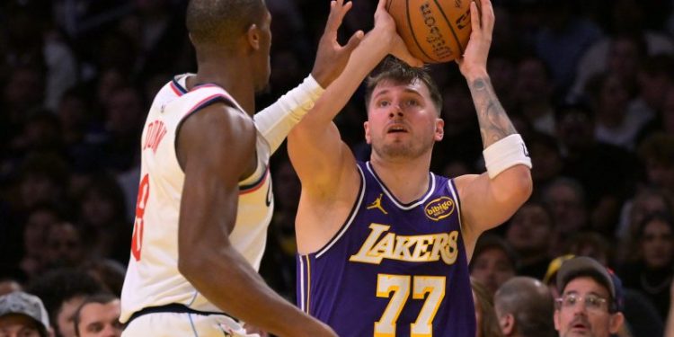 Doncic rips ‘dangerous’ NBA Cup court at Crypto.com Arena
