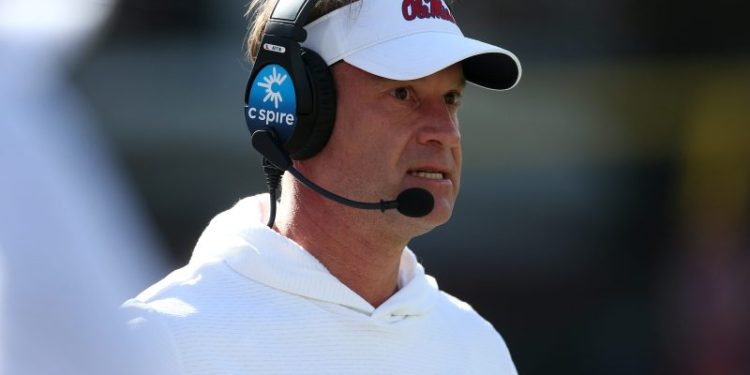 Ole Miss coach Lane Kiffin has encounter with reporter after win
