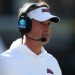 Ole Miss coach Lane Kiffin has encounter with reporter after win