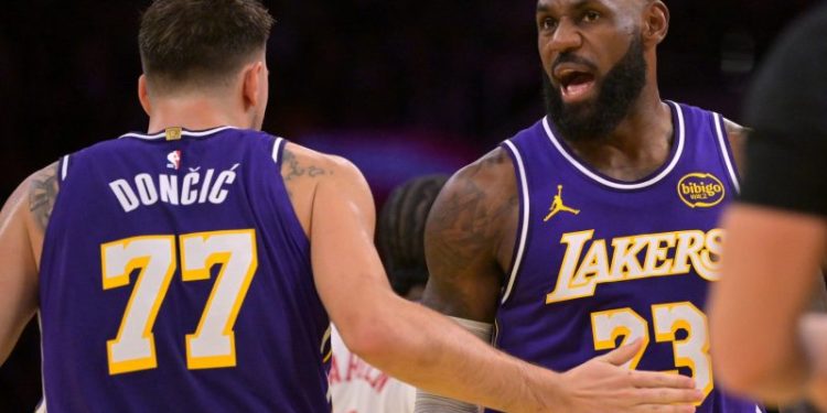 LeBron James, Luka Doncic lift Lakers over Sixers. See the duo’s stats