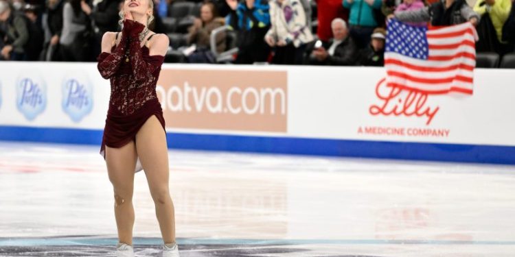 Amber Glenn, Alysa Liu dazzle at Day 1 of US figure skating championships