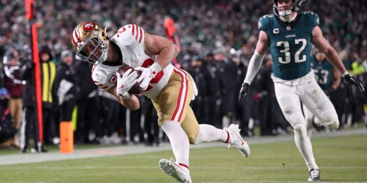 Battered 49ers keep punching, KO defending Super Bowl champ Eagles