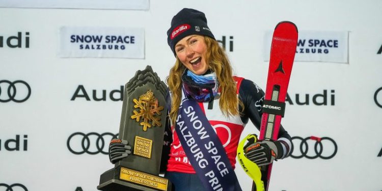 Mikaela Shiffrin not bothered by soft snow, gets another big win