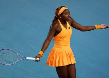 Coco Gauff smashes racket in frustration after Aussie Open loss