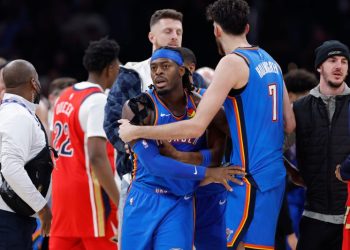 Thunder, Pelicans players get into kerfuffle