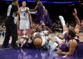 Dillon Brooks shoved in Suns-Nets dust-up