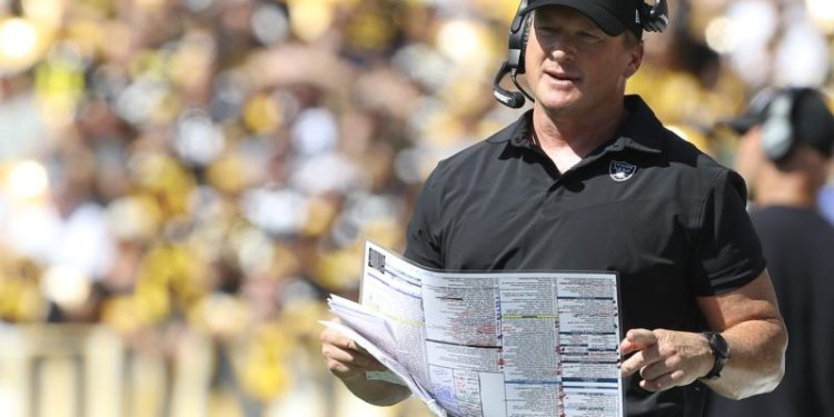 Jon Gruden denies report Jets offered him job on Aaron Glenn’s staff