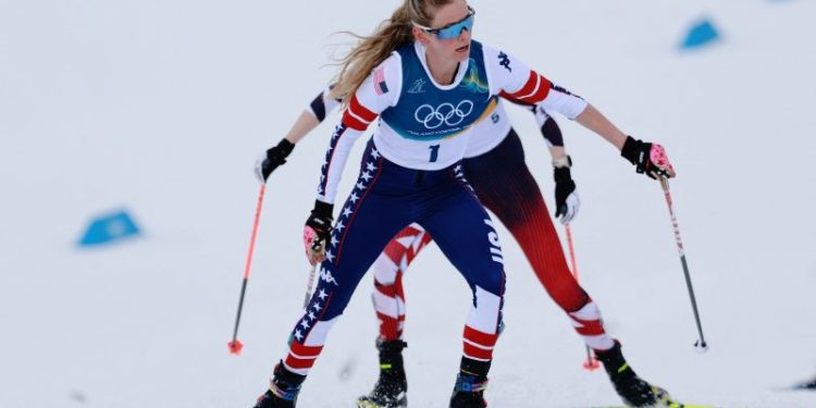 Team USA’s Jessie Diggins suffers ‘big crash’ in skialthon at 2026 Olympics