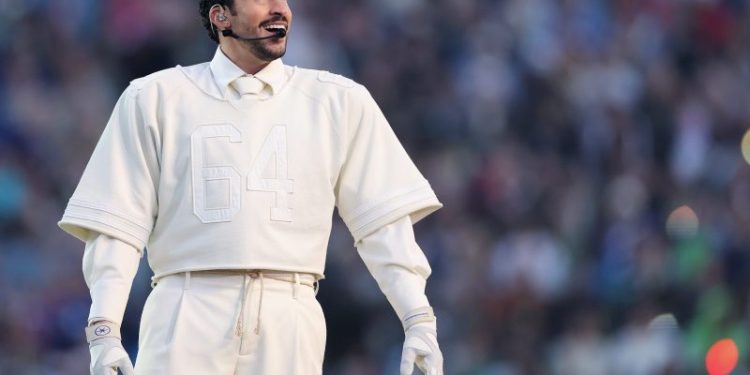 What did Bad Bunny’s football say?