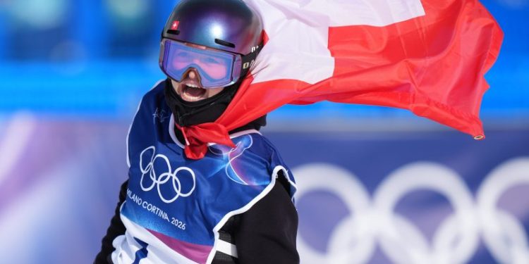 Mathilde Gremaud wins another slopestyle showdown against Eileen Gu