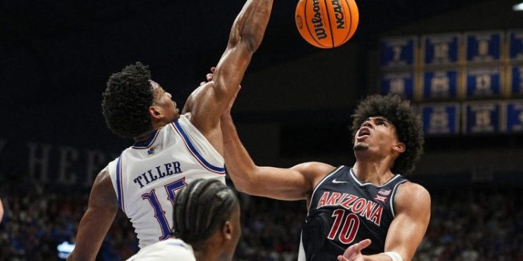 Kansas stuns No. 1 Arizona, hand Wildcats first loss of season