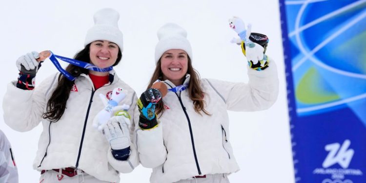USA’s Wiles, Moltzan win Olympic bronze in women’s team combined