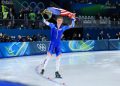 American Jordan Stolz wins gold, sets Olympic record in speed skating