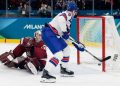 Brock Nelson scores twice in USA rout of Latvia: Highlights