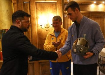 Ukraine skeleton racer disqualified for memorial helmet meets Zelenskyy