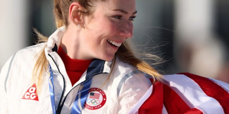 Mikaela Shiffrin’s third gold draws historic praise from Taylor Swift