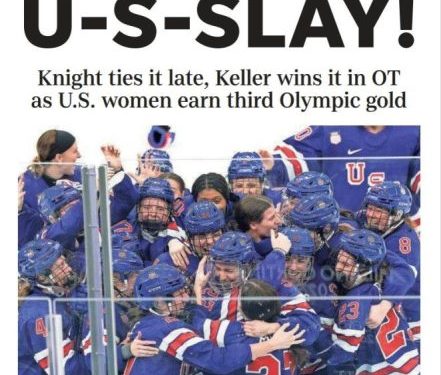 Celebrate U.S. hockey gold, Knight’s record with commemorative page prints