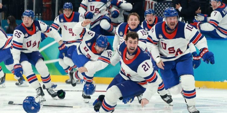USA wins OT thriller vs Canada for first men’s hockey gold since 1980