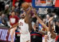 Pistons rally to beat Cavaliers in OT in game interrupted by horn malfunction