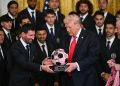 Trump asks if Messi is better than Pelé at White House visit