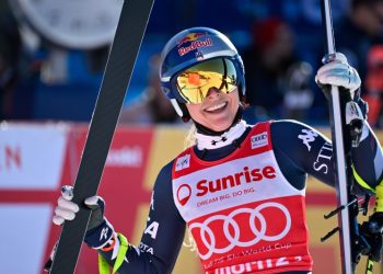 Lindsey Vonn no longer atop the season downhill standings