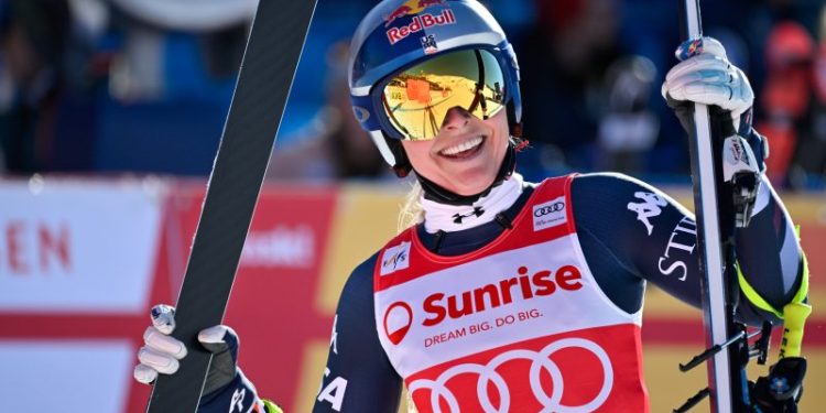 Lindsey Vonn no longer atop the season downhill standings